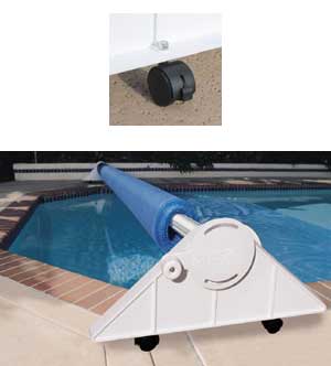Solar Pool Cover Reel 21 Ft Solar Cover Reel for Inground Pool Cover Roller  w